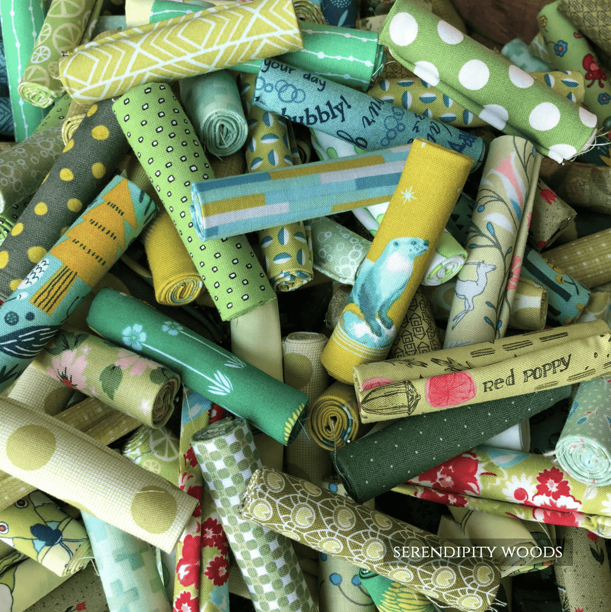 Bit by Bit Stash Builder Bundle, GREEN - Scrappy Scrap Fat