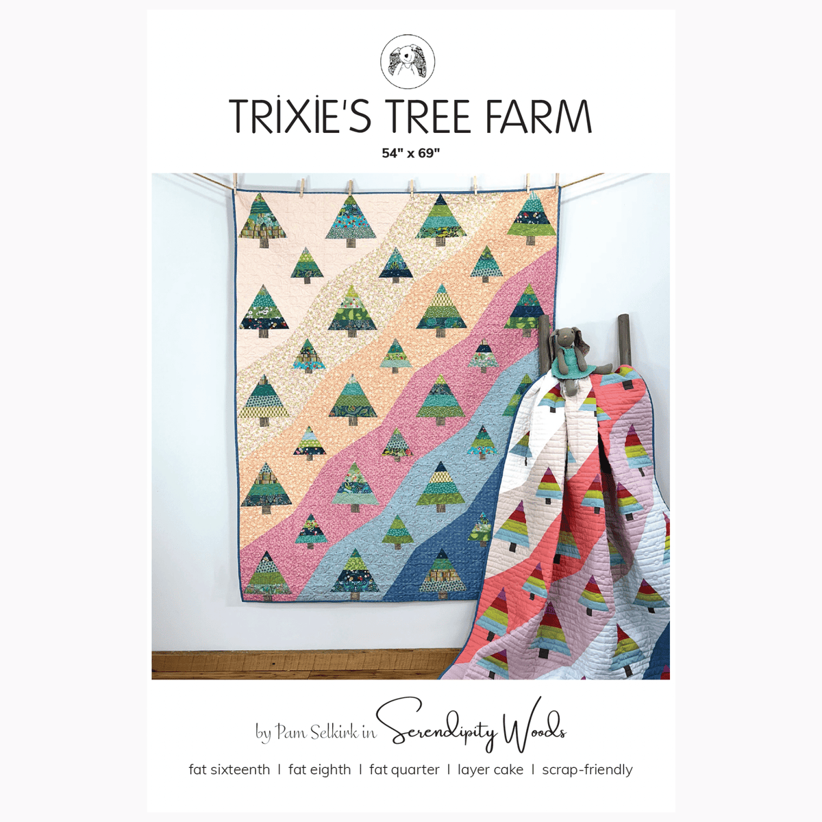 TRIXIE'S TREE FARM Quilt Pattern (Digital PDF Download), by Pam Selkir ...